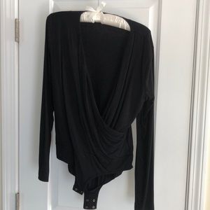 J. Crew Ultra Soft Modal Wrap Bodysuit